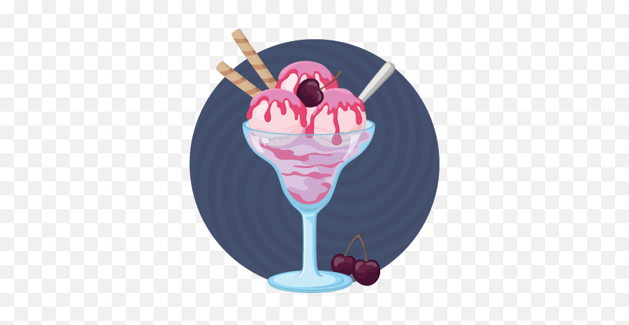 Ice - Creamenewicon Brookeru0027s Founding Flavors Ice Cream Glass Ice Cream Cherry Berries Spoon Scoop Png,Ut Icon