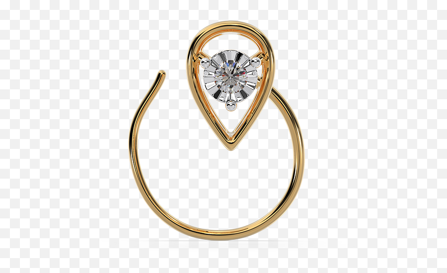 Orra Diamond Nosepin - Engagement Ring Png,Nose Ring Png