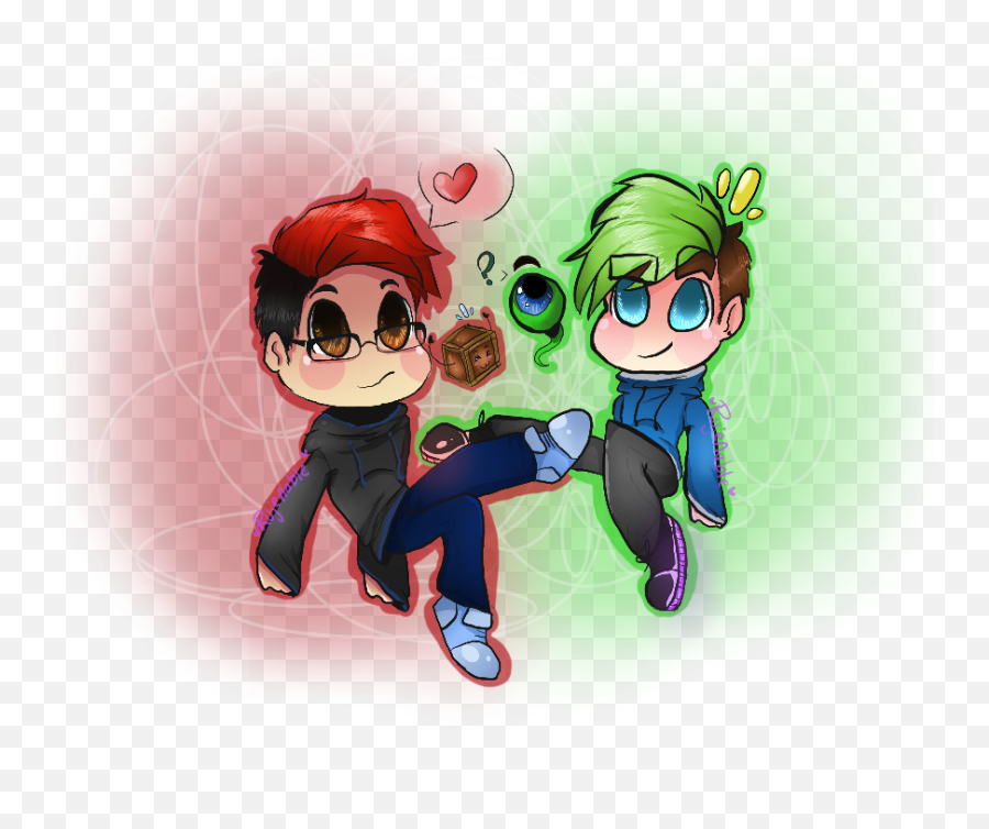 Download Markiplier And Jacksepticeye - Markiplier Septiplier Jacksepticeye Fan Art Png,Jacksepticeye Png