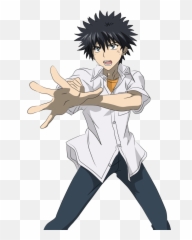 What Anime Characters Win The Majority Of Fightsbattles - Touma Kamijou Render png