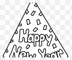 Download Happy New Year Clipart Hat - Years Coloring Pages png