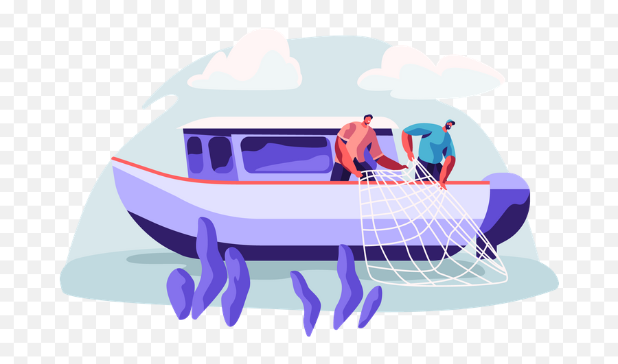 Fishing Boat Icon - Download In Gradient Style Png,Skype Fish Icon