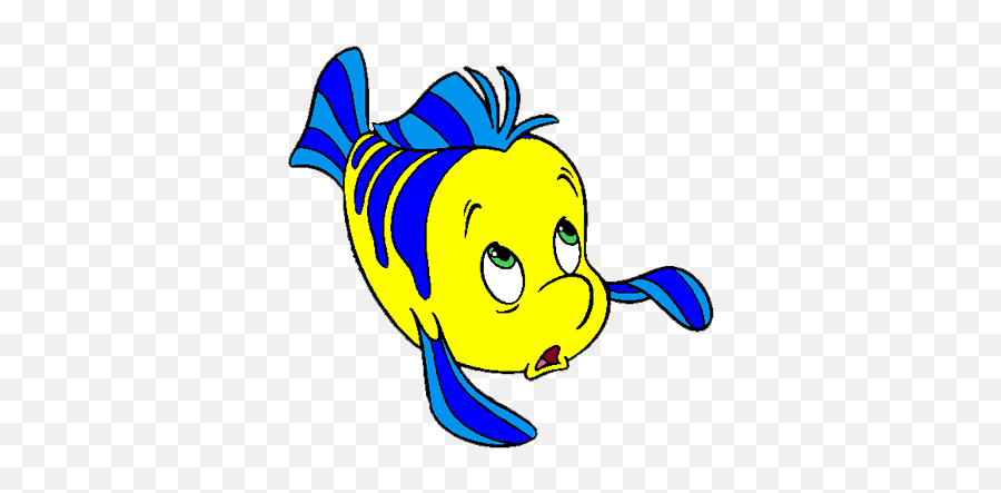 Flounder Little Mermaid Transparent - Flounder The Little Mermaid Transparent Gif Png,Flounder Png