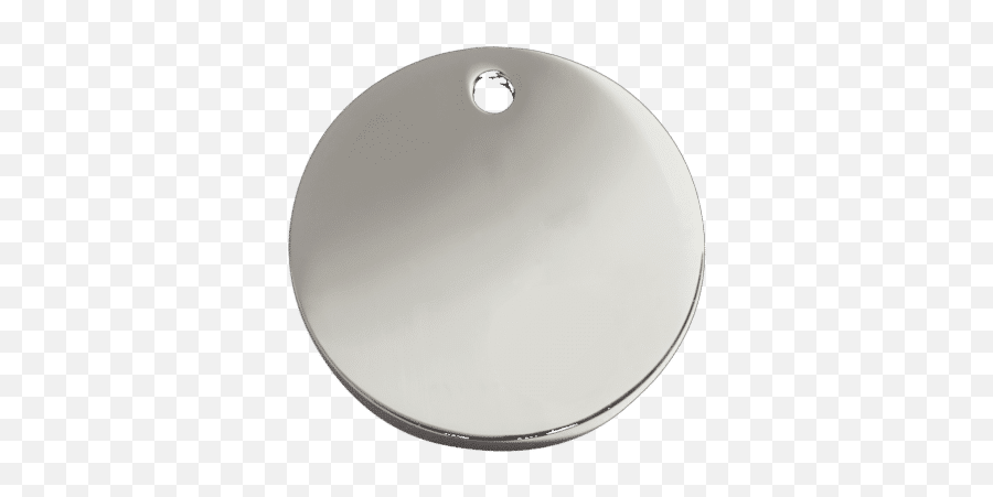 Diamante Circle Stainless Dog Tag - Circular Dog Tag For Dogs Png,Dog Tags Png