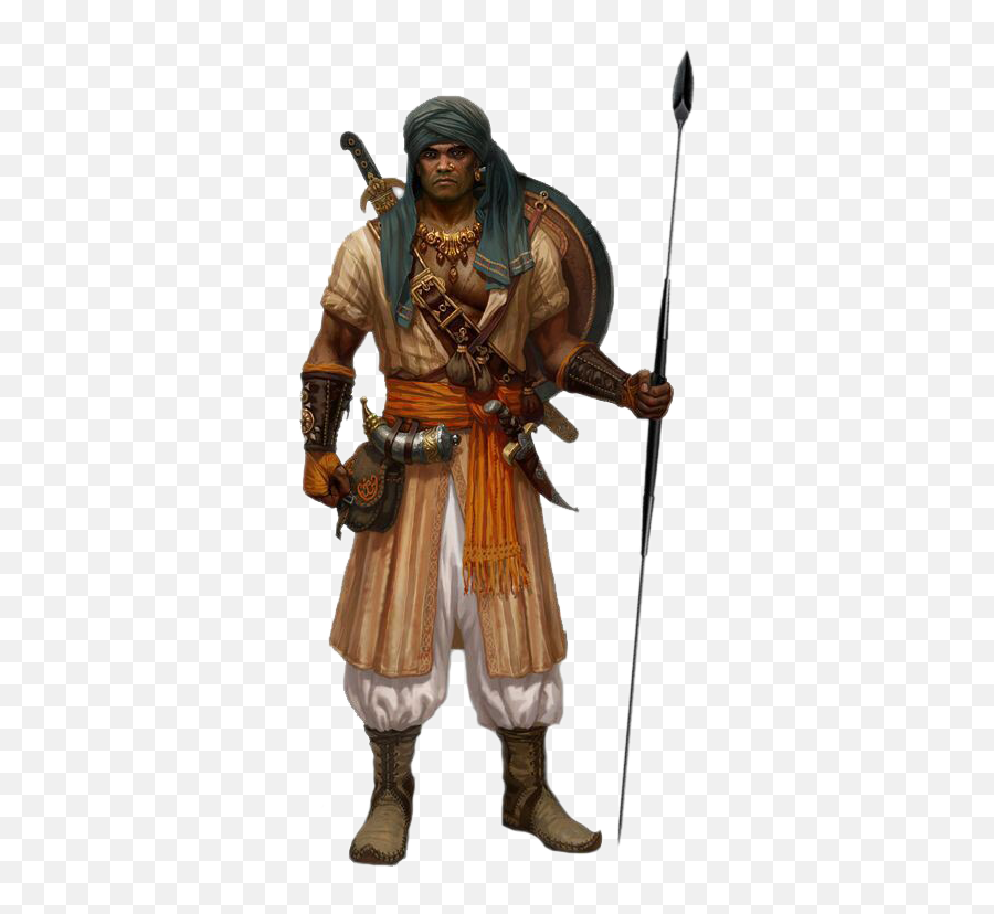 Spear Warrior Dungeons Dragons - Male Tribal Character Png,Pathfinder Png