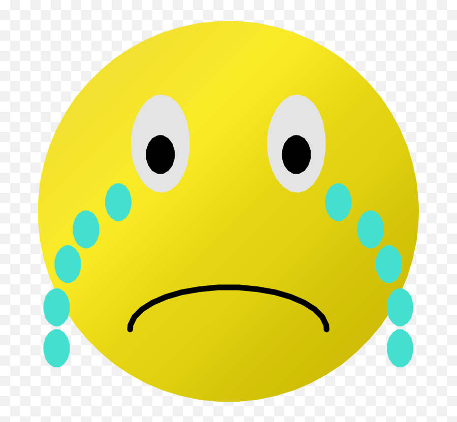 Crying Face Clipart - Sad Emoji Png Transparent Cartoon Cry Smiley Face Clipart,Cry Emoji Png