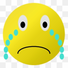 Crying Face Clipart - Sad Emoji Png Transparent Cartoon Smiley