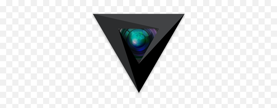 Black V Globe Logo Banner - Visual Earth Media Triangle Png,Globe Logo Png