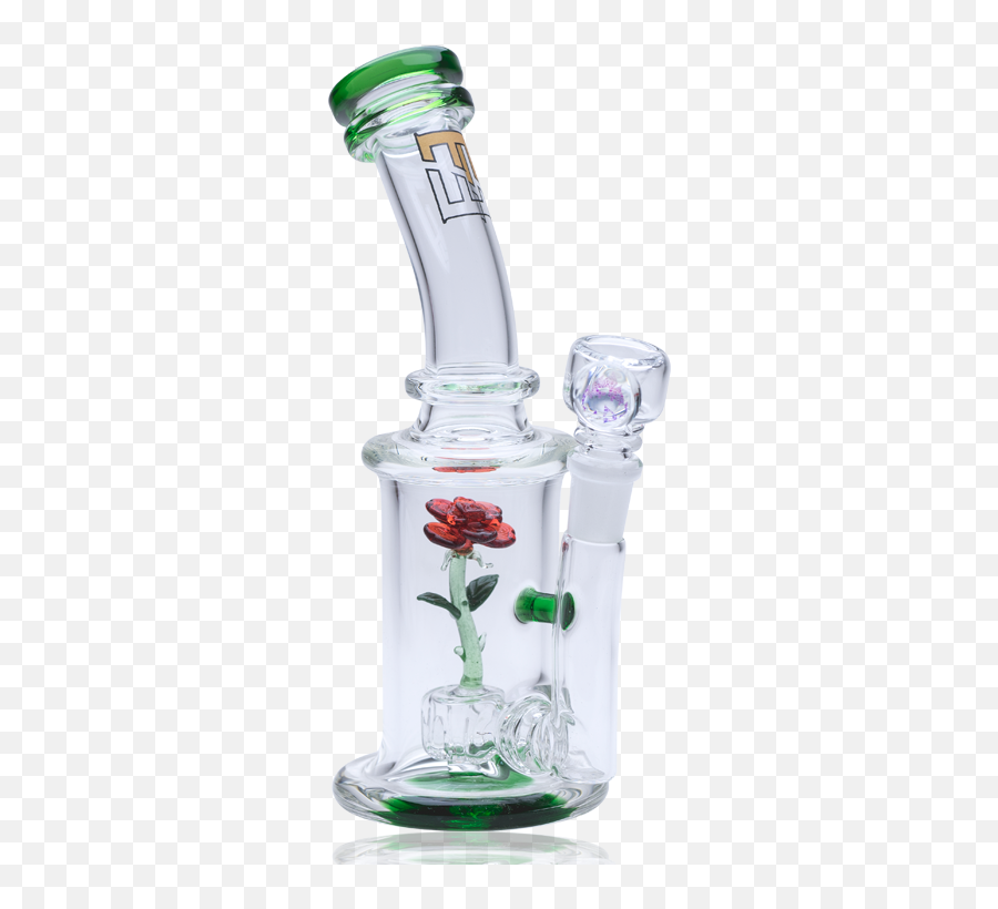 Empire Glassworks Glass Rose Water Pipe Bong - Rose Dab Rig Png,Beauty And The Beast Rose Png