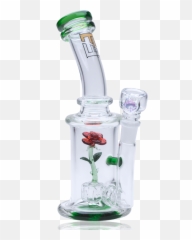 Empire Glassworks Glass Rose Water Pipe Bong - Rose Dab Rig Png,Beauty And The Beast Rose Png