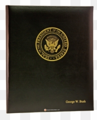 George W Bush Faux Leather Binder Covers - Ramones T Shirt png