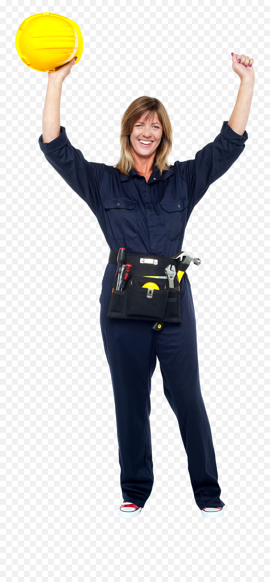 Happy And Equipped Worker Png Image - Portable Network Graphics,Worker Png