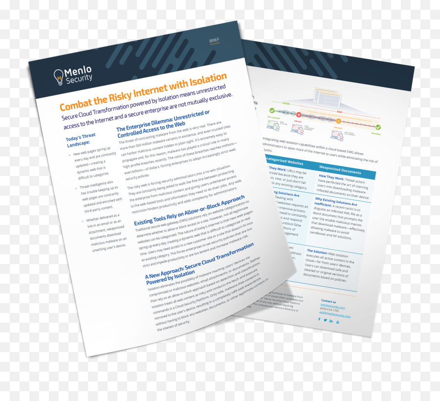 Menlo Security Cloud Transformation - Brochure Png,Goo Png