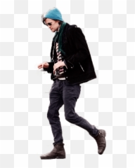 Pauline Mendoza Hipster Man Walking Digital Tools For - Person Png
