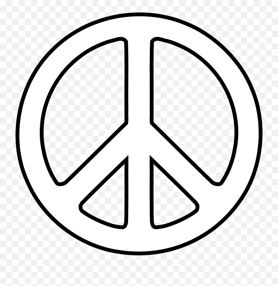 Download Peace Symbol Png Image - Peace Sign Black And White,Peace Logo