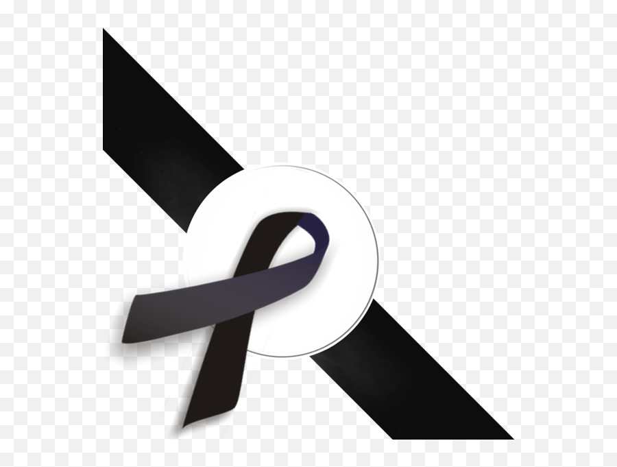 Black Ribbon Under Left - Black Ribbon Mourning Png,Black Ribbon Png