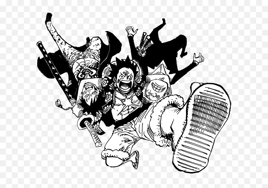 Monkey D Luffy Manga Dressrosa - One Piece Luffy Manga Png,Monkey D Luffy Png