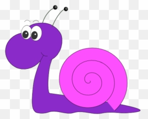 Transparent Image Clipart Png - Purple Snail Cartoon,Snail Transparent