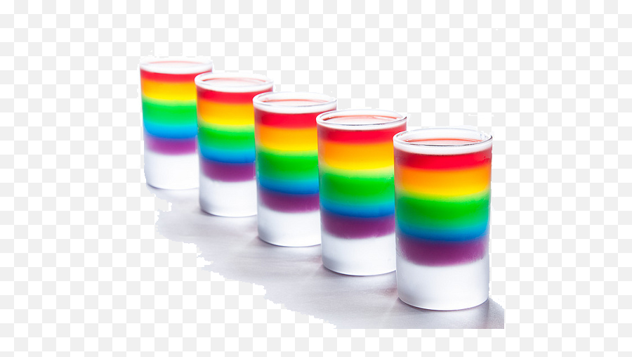 Download Rainbow Shots - Rainbow Layered Shot Png,Shots Png