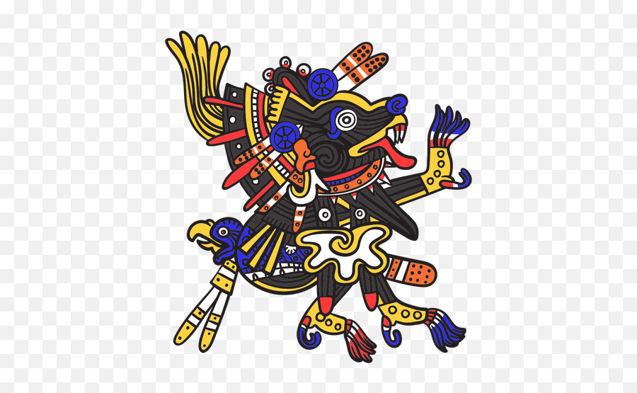 God Aztec Color Xolotl - Xolotl Png,Aztec Png