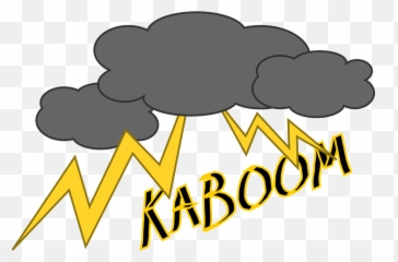 Clouds Explosion Free Vector Graphic - Thunder And Lightning Clipart png