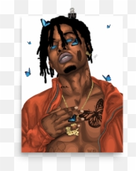 Playboi Carti Premium Luster Poster - Drawing Cartoon png