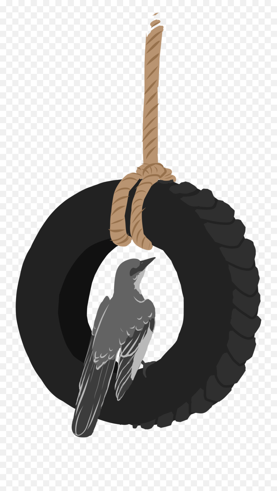 To Kill A Mockingbird Tire Clip Art - Mockingbird Silhouette Png,Mockingbird Png