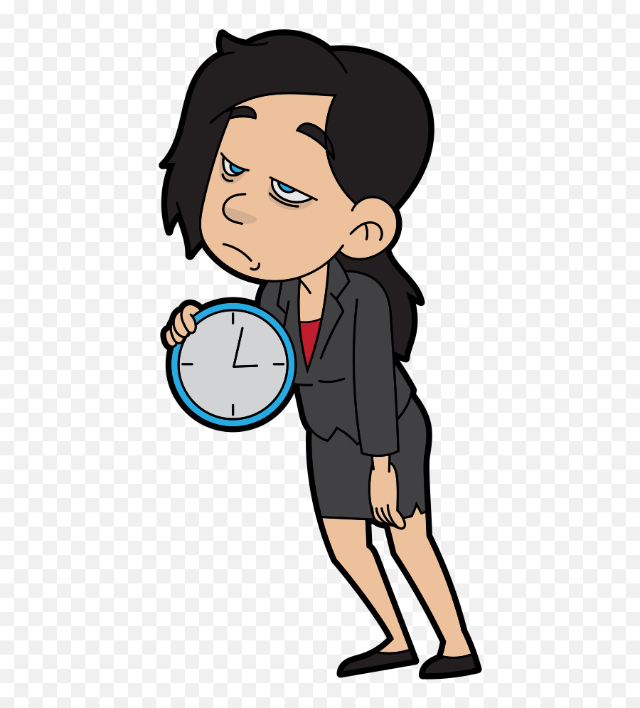 Filetired Cartoon Woman Working Overtimesvg - Wikimedia Tired Woman Cartoon Png,Tired Png