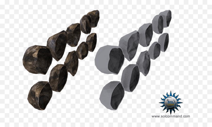 Solcommand Hollow Half - Asteroids Set 3d Asteroids Top Down Png,Asteroids Png