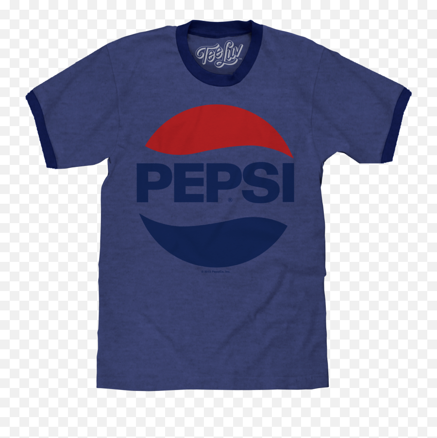 Pepsi Logo Ringer T - Shirt Blue Png,Pepsi Logo Png