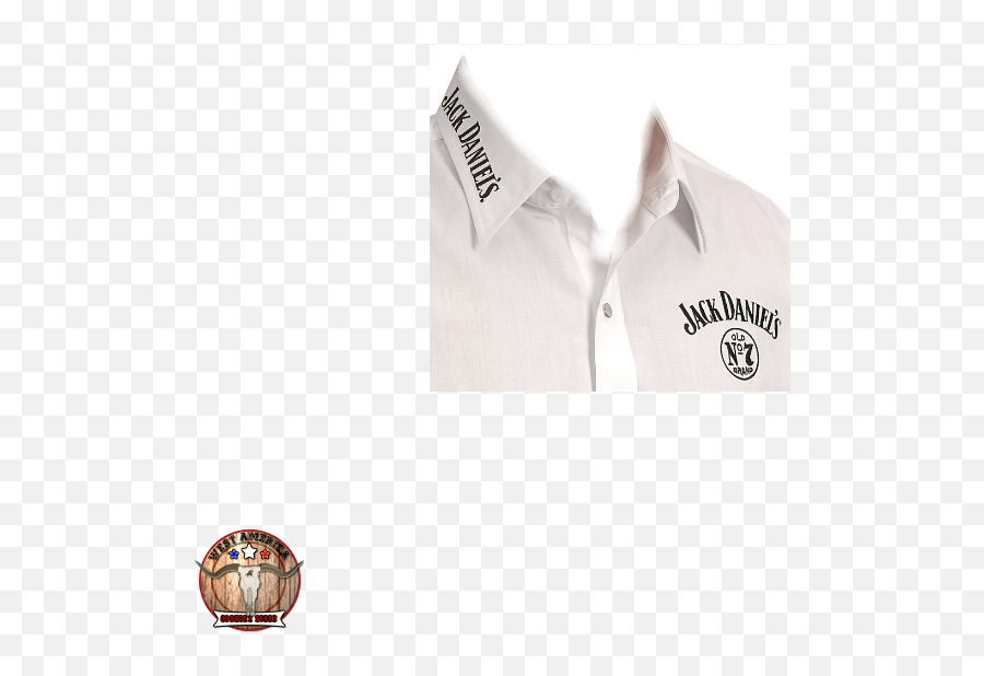 Jack Daniels Shirt Short Sleeve White Model 5 - Westamerica Label Png,Jack Daniels Logo