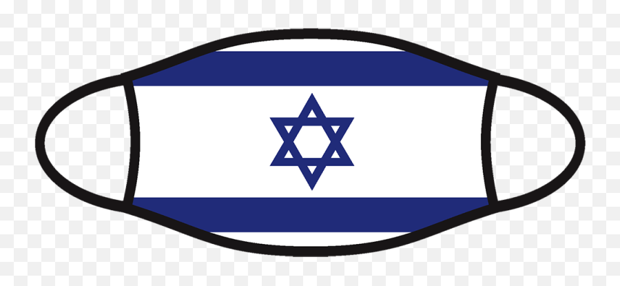 Israel Flag Face Covering - Flag Of Israel Png,Israel Flag Png