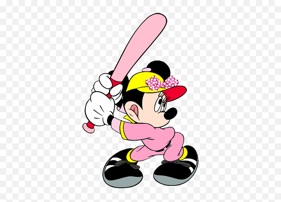 Minnie Baseball Mickey Mouse And Friends - Mickey Mouse Coloring Pages Png,Baseball Clipart Png