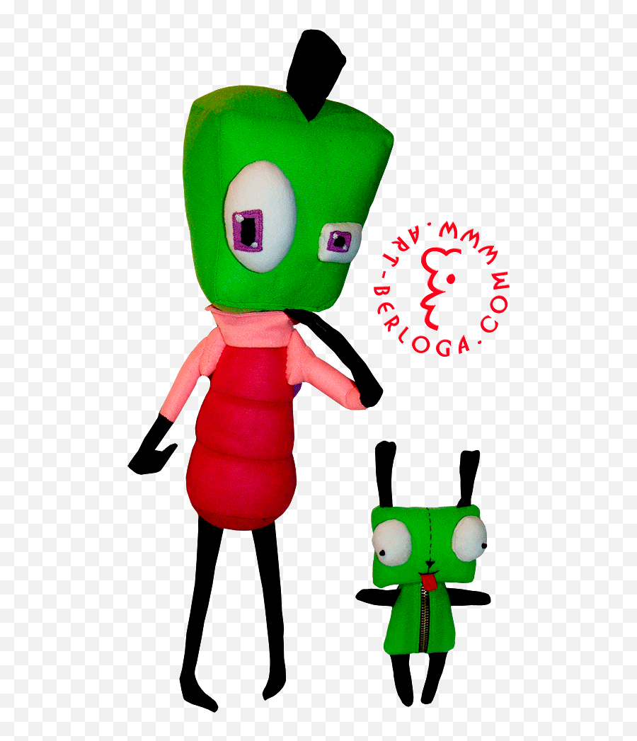 Invader Zim And His Dog - Invader Zim Custom Plush Png,Invader Zim Png