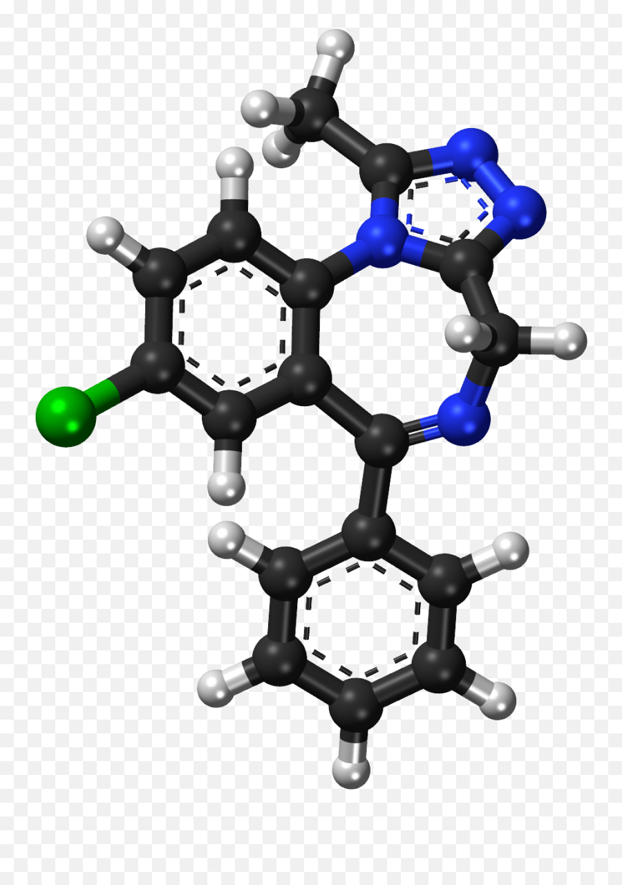 Alprazolam Ball - Alprazolam Molecules Png,Xanax Png