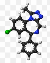 Alprazolam Ball - Alprazolam Molecules Png,Xanax Png