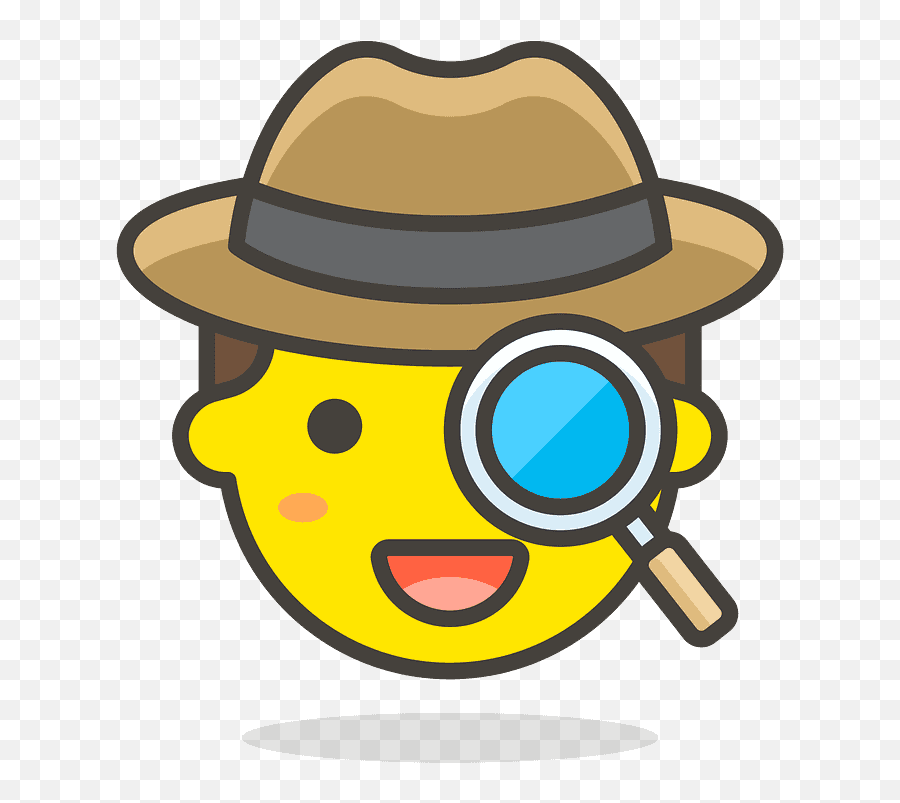 Detective Emoji Clipart Free Download Transparent Png - Transparent Detective Icon Png,Detective Hat Png