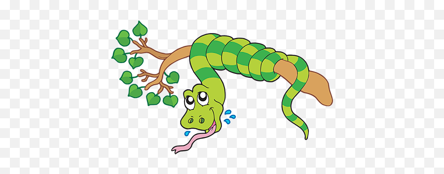 Clipart Big Snake - Snakes On The Tree Cartoon Png,Cartoon Snake Png