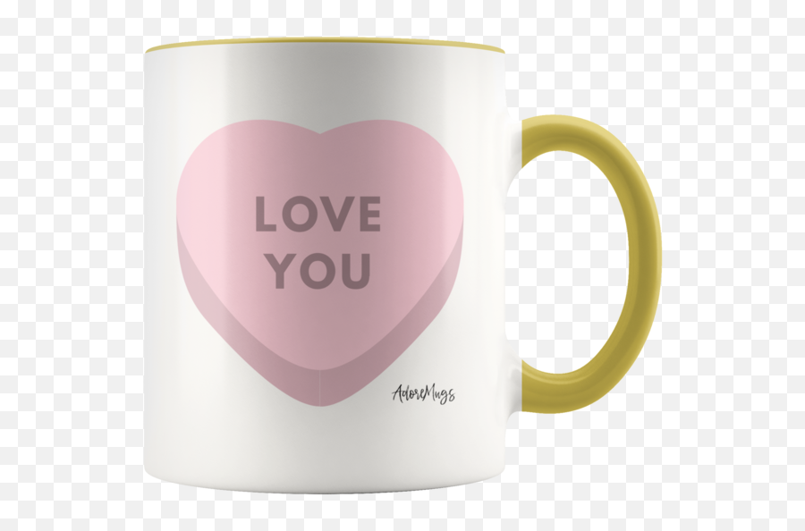 Candy Hearts Coffee Mug - Magic Mug Png,Candy Hearts Png