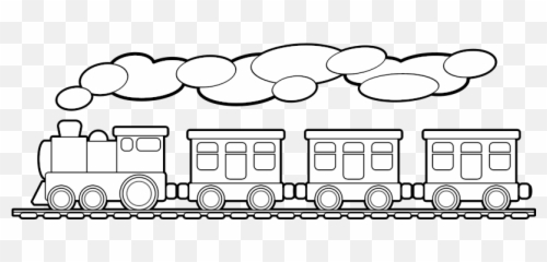 Toy Train Outline - Outline Picture Of Train Png,Toy Train Png
