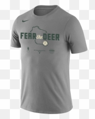 Milwaukee Bucks 2020 Playoffs Nike - Short Sleeve Png,Milwaukee Bucks Logo Png