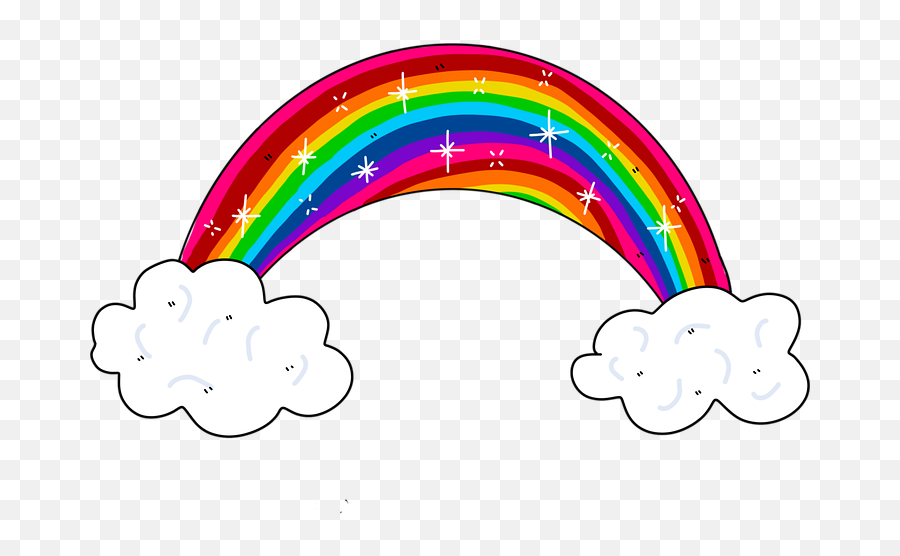 Rainbow Clouds - Arcobaleno Con Nuvole Png,Rainbow Cloud Png