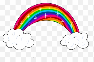 Rainbow Clouds - Arcobaleno Con Nuvole Png