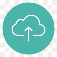 Circle Cloud Content Up Upload Icon Png