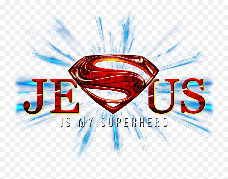 Jesus Is My Superhero - El Hombre De Acero Png,Superman Logo Template