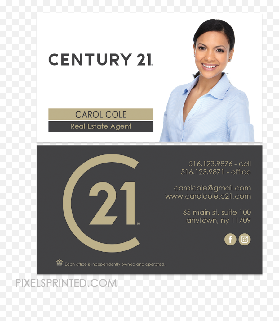 Century 21 Business Cards Realtor Real - For Women Png,Realtor Icon Png