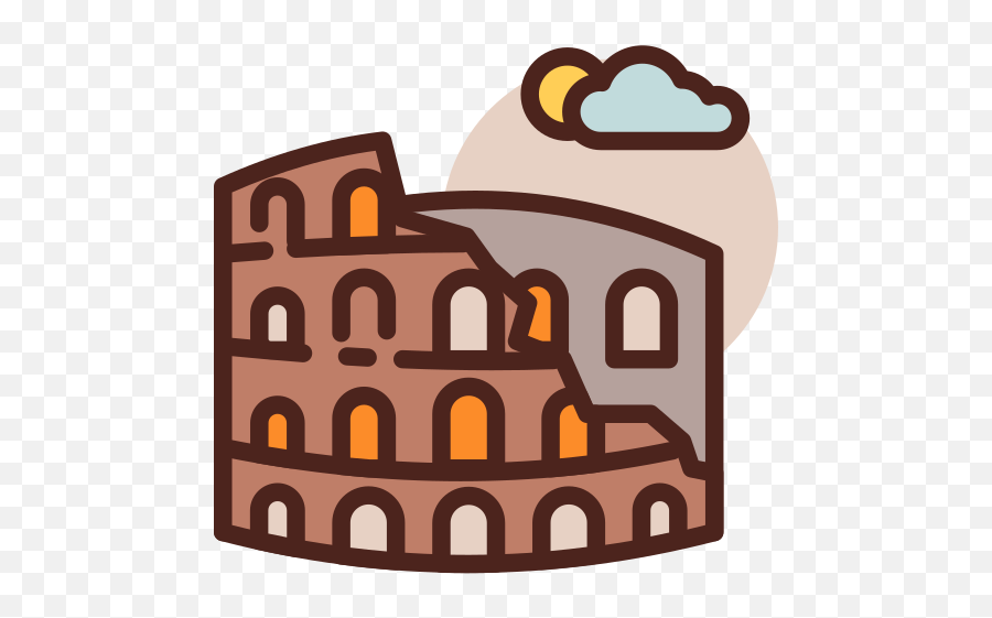 Vector Icons Designed - Clip Art Png,The Colosseum: An Icon