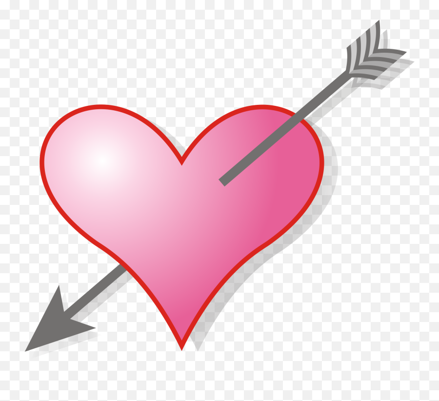 Download Svg Love Arrow Clipart - Heart With Arrow Meaning Png,Love Arrow Png