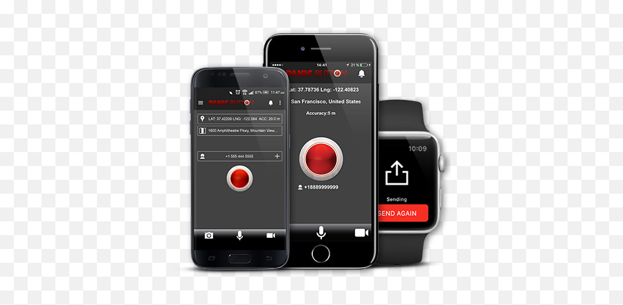 Red Panic Button App - Red Panic Button App Png,Emergency Button Icon