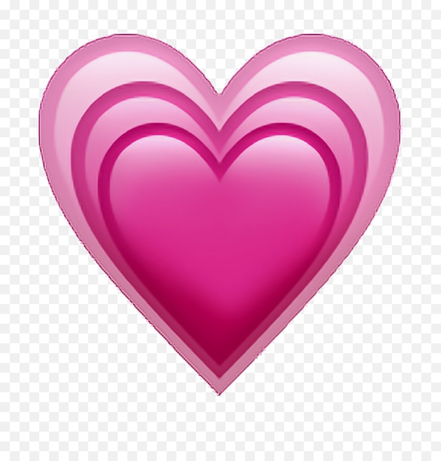 Pink Heart Emoji Png - Iphone Heart Emoji Png,Iphone Heart Emoji Png